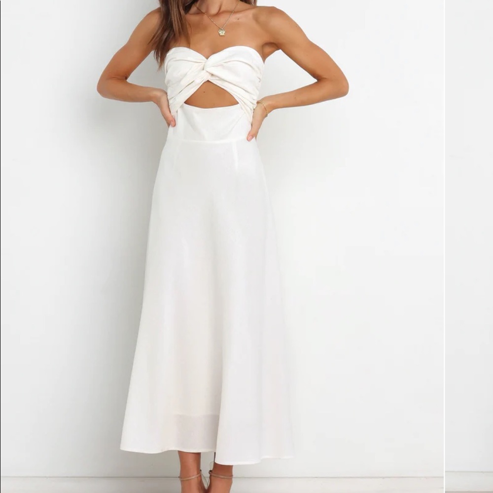 Petal & Pup Rosetta Midi Dress - White